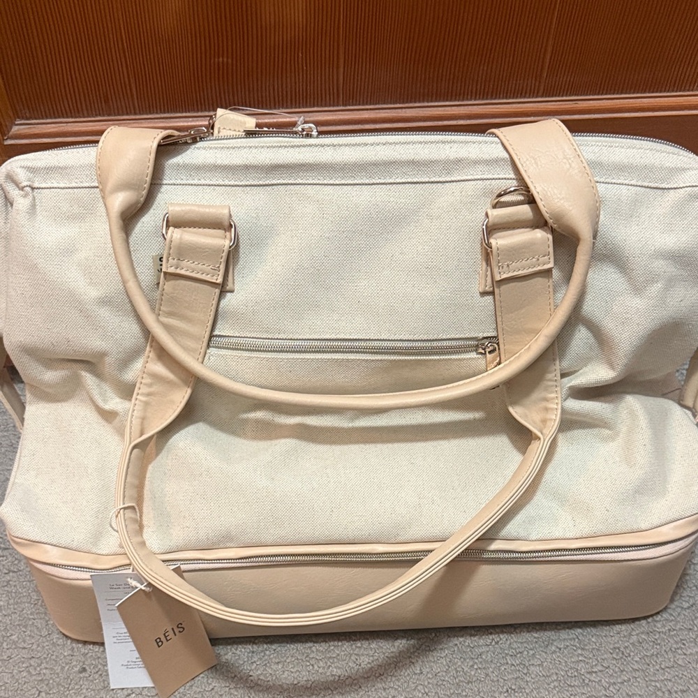 BEIS Beige and Light Brown Tote